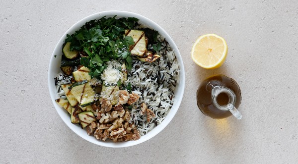 Рисовый салат с цукини, пошаговый рецепт с фото