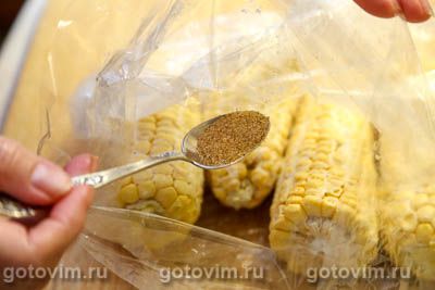 Кукуруза в початках в пакете для запекания