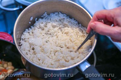 Гарнир из кукурузы в початках с рисом