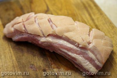 Свинина с чесноком и зернистой горчицей в духовке