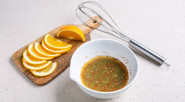 Круглый стейк из лосося с апельсиновым соусом, пошаговый рецепт с фото на 831 ккал