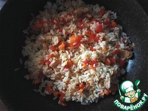 Рис с тунцом и овощами