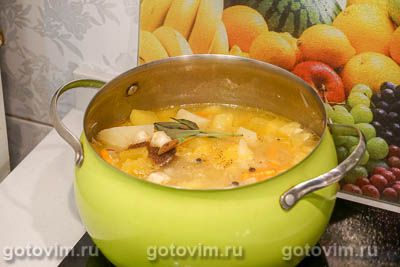 Суп из кабачков с картофелем и шалфеем
