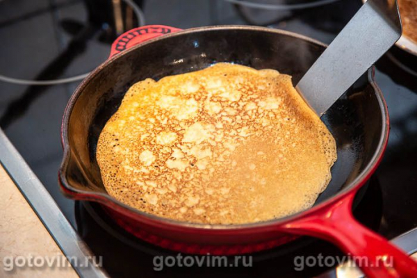 Заварные ржаные блины на кефире