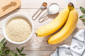 Печенье из кунжута и банана