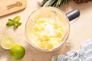 Варенье из ананаса с лаймом и мятой
