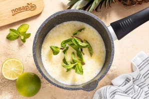 Варенье из ананаса с лаймом и мятой