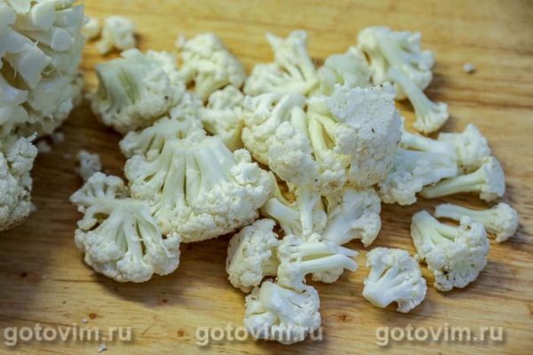 Суп из свинины с цветной капустой и чечевицей