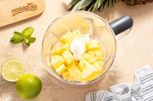 Варенье из ананаса с лаймом и мятой
