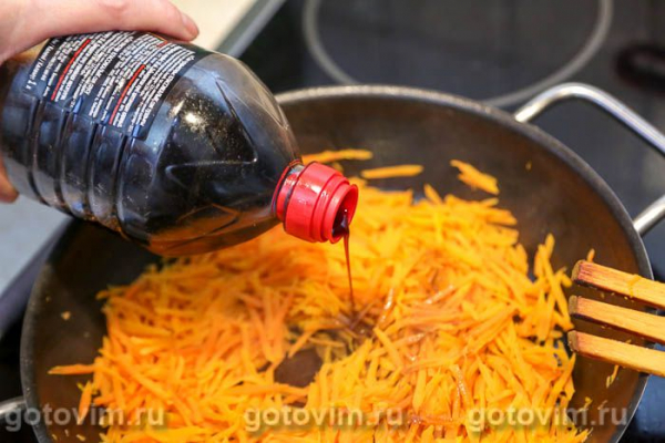 Морковь, жаренная с апельсином и имбирем 