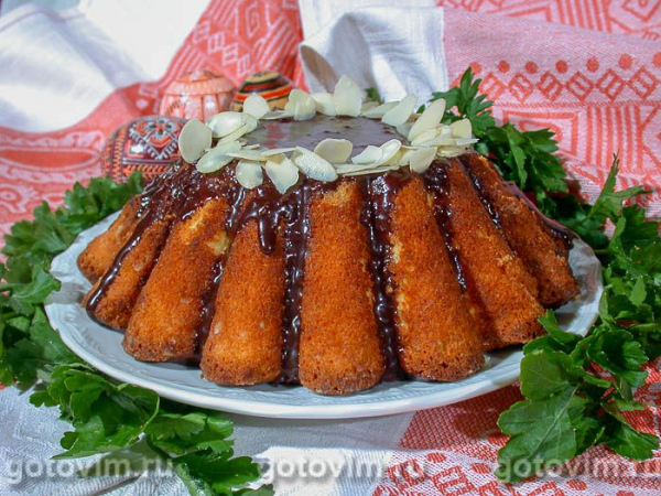 Печеная творожная  пасха