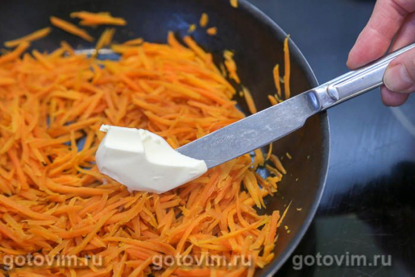 Морковь, жаренная с апельсином и имбирем 