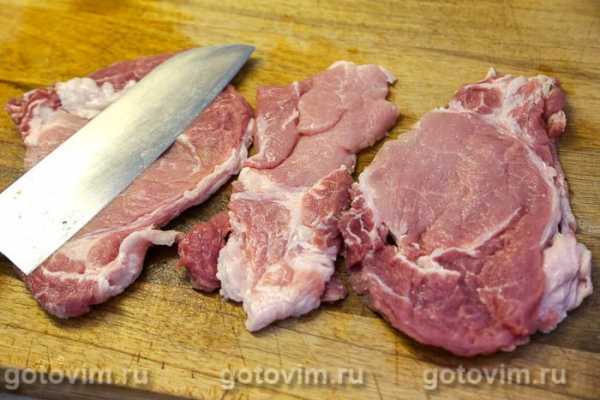 Свиная отбивная в яйце