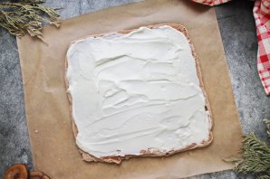 Шоколадный меренговый рулет